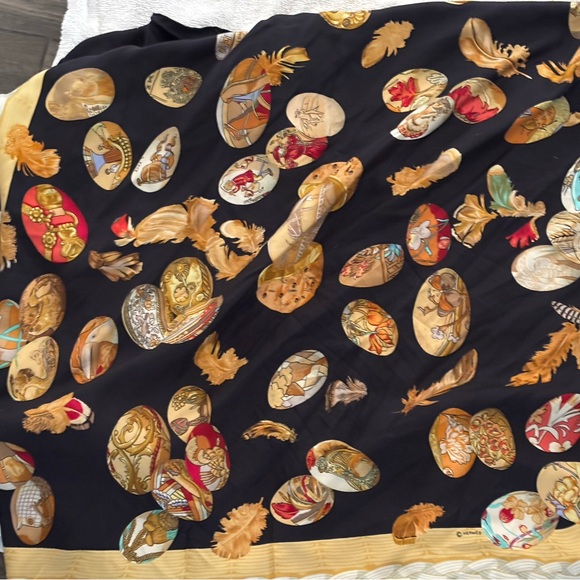 HERMES (Authentic) Silk Scarf (90cm Square) - Picture 10 of 10